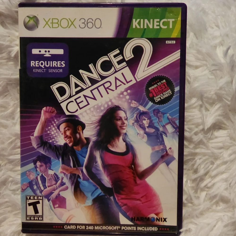 Microsoft XBox 360 Kinect Dance Central 2 Game With Instruction Booklet